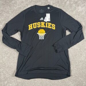 Adidas Mens Medium Black Washington Huskies Aeroready Sports Creator T-Shirt NWT